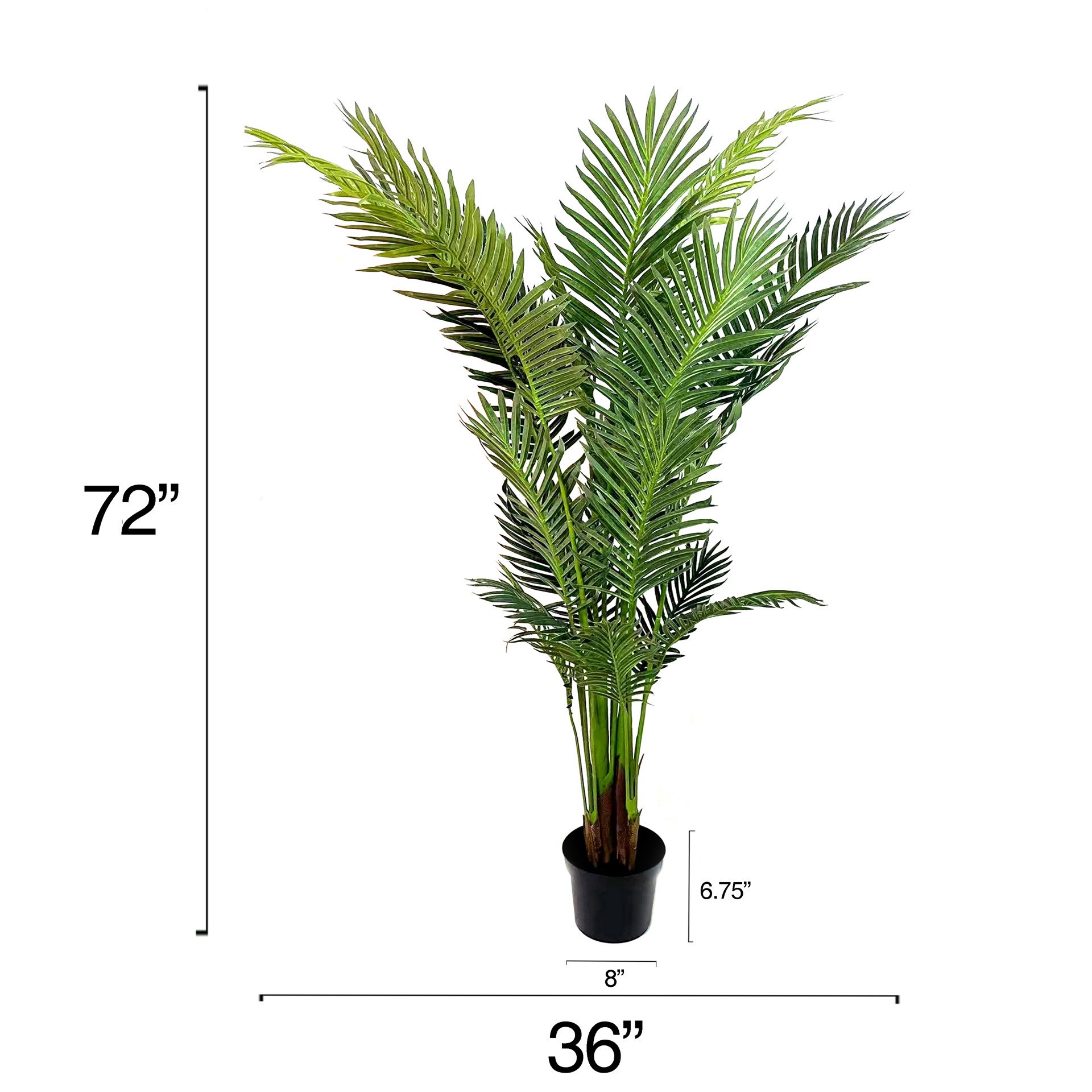 slide 3 of 4, 6ft. Potted Green Areca Palm Tree By Ashland, 6 ft