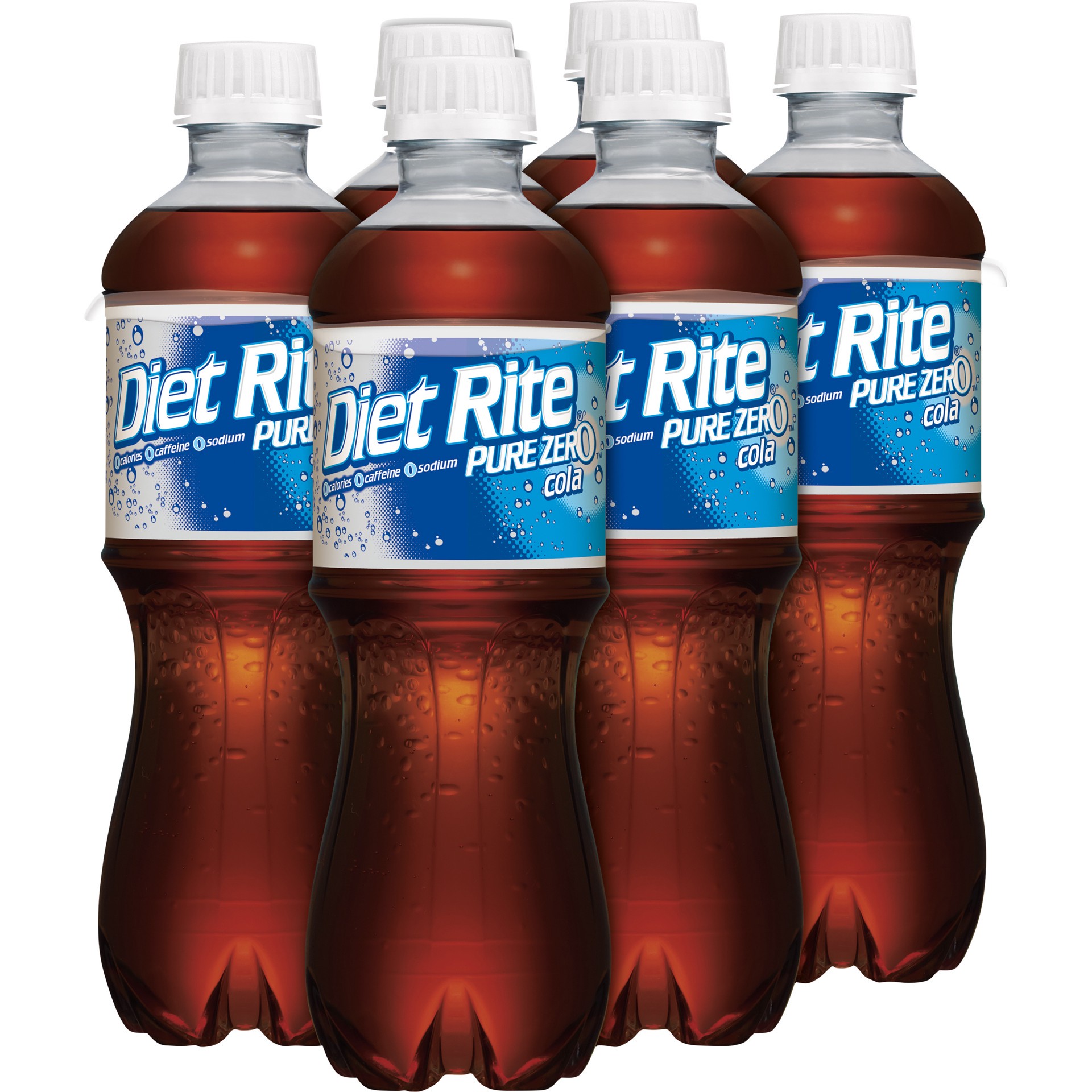 slide 3 of 5, Diet Rite Caffeine Free Cola, 6 ct