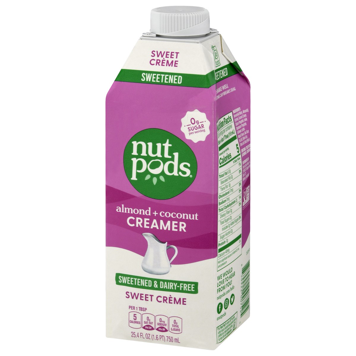 slide 4 of 9, nutpods Almond + Coconut Sweet Creme Creamer - 25.4 fl oz, 25.4 fl oz