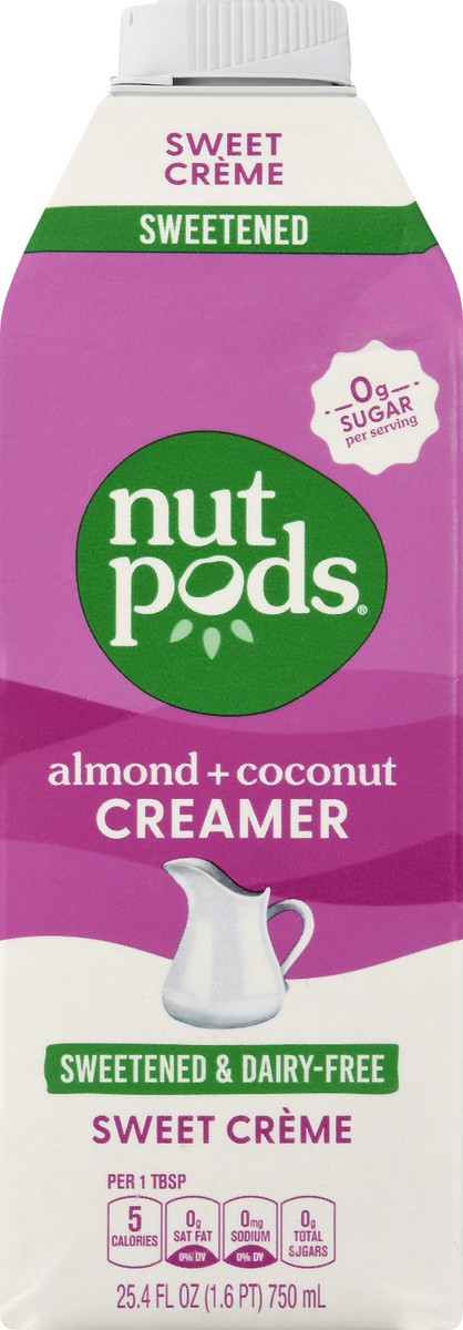 slide 1 of 9, nutpods Almond + Coconut Sweet Creme Creamer - 25.4 fl oz, 25.4 fl oz