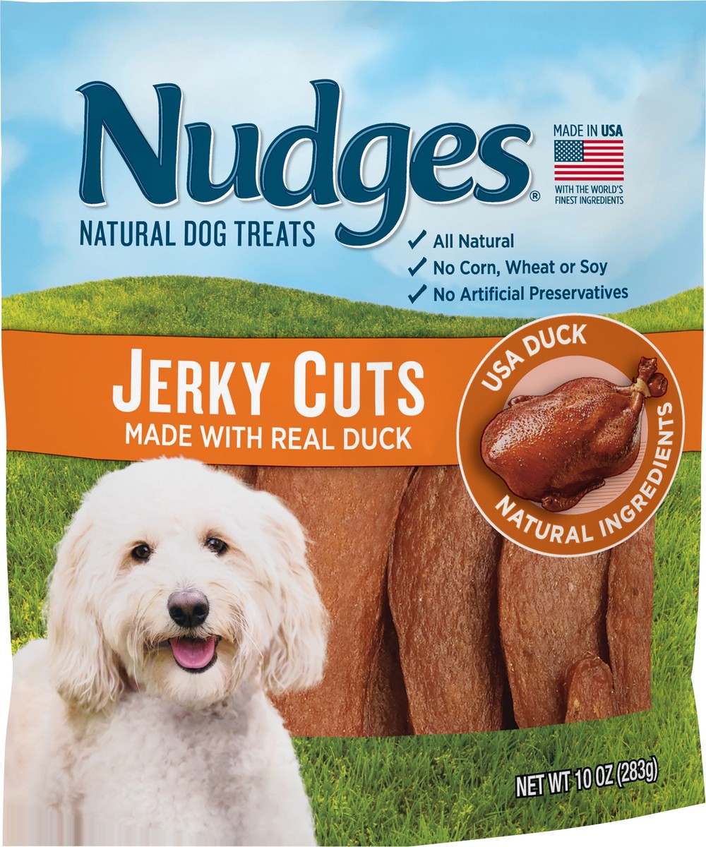 slide 5 of 6, Nudges Duck Jerky Cuts Dog Treats 10 oz, 10 oz