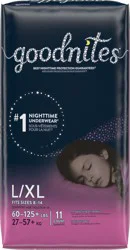 GoodNites Goodnite Girls Youth Pant L/Xl