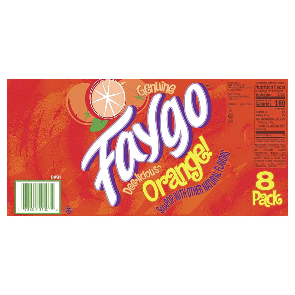 slide 12 of 13, Faygo Orange / - 8 ct; 12 oz, 8 ct; 12 oz