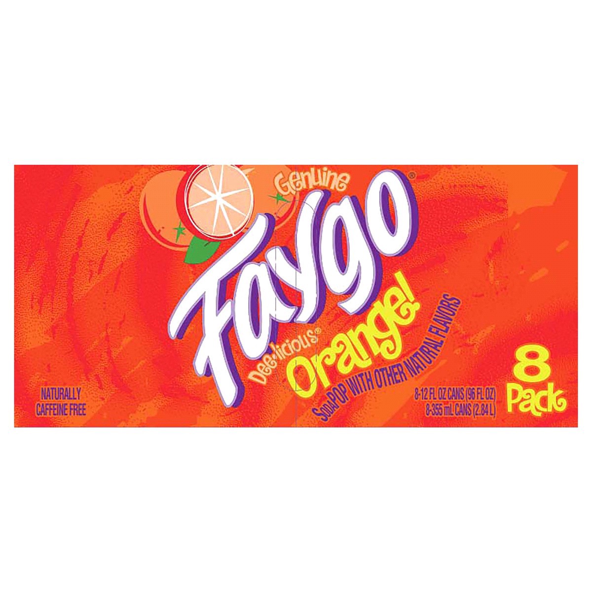 slide 5 of 13, Faygo Orange / - 8 ct; 12 oz, 8 ct; 12 oz