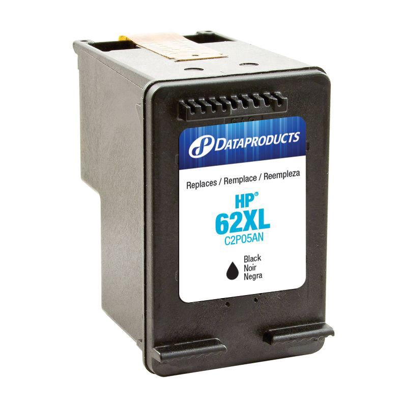 slide 2 of 3, Dataproducts Remanufactured Black XL High Yield Single Ink Cartridge - Compatible with HP 62XL Ink Series (C2P05A) - Dataproducts, 1 ct