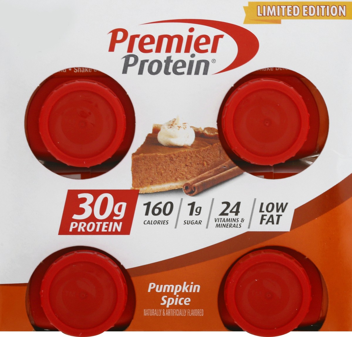 slide 9 of 9, Premier Protein 4 Pack Limited Edition Pumpkin Spice Protein Shakes 4 ea, 4 ct