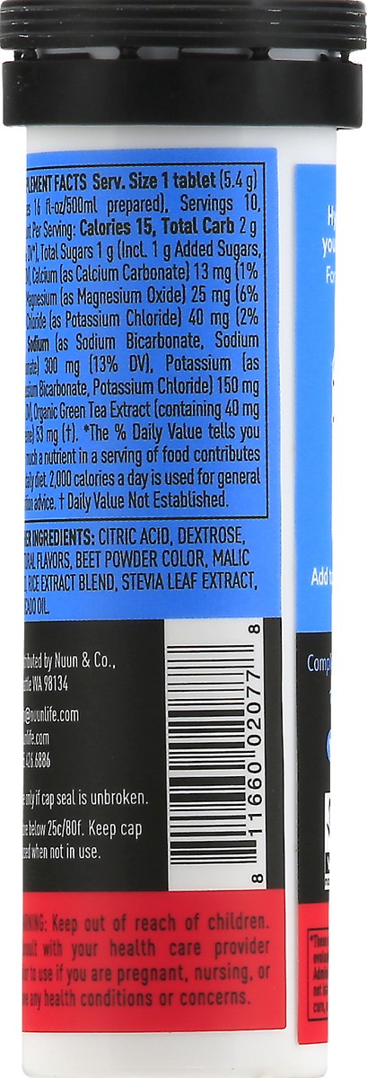 slide 10 of 12, Nuun Hydration Tablets Cherry Limeade Sport + Caffeine - 10 ct, 10 ct