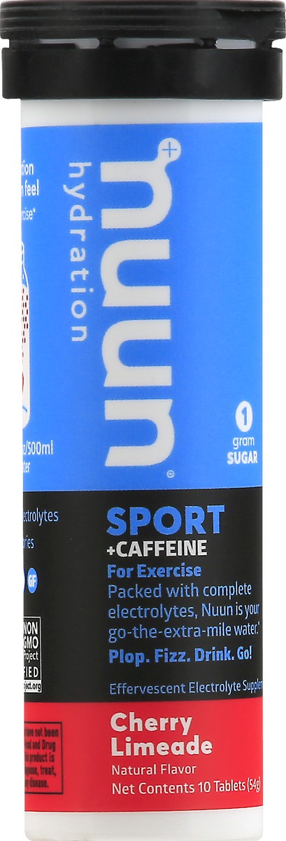 slide 1 of 12, Nuun Hydration Tablets Cherry Limeade Sport + Caffeine - 10 ct, 10 ct