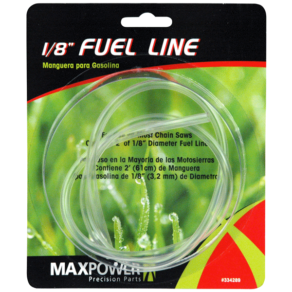 slide 1 of 1, MaxPower Small Motor Fuel Line - Clear, 1/8 in x 2 ft