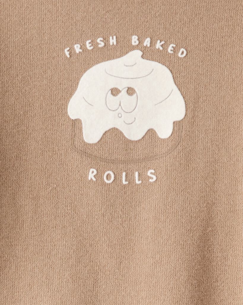 slide 3 of 3, Carter's Baby Boy Baked Rolls Long-Sleeve Tee - Brown Beige 18M, 1 ct