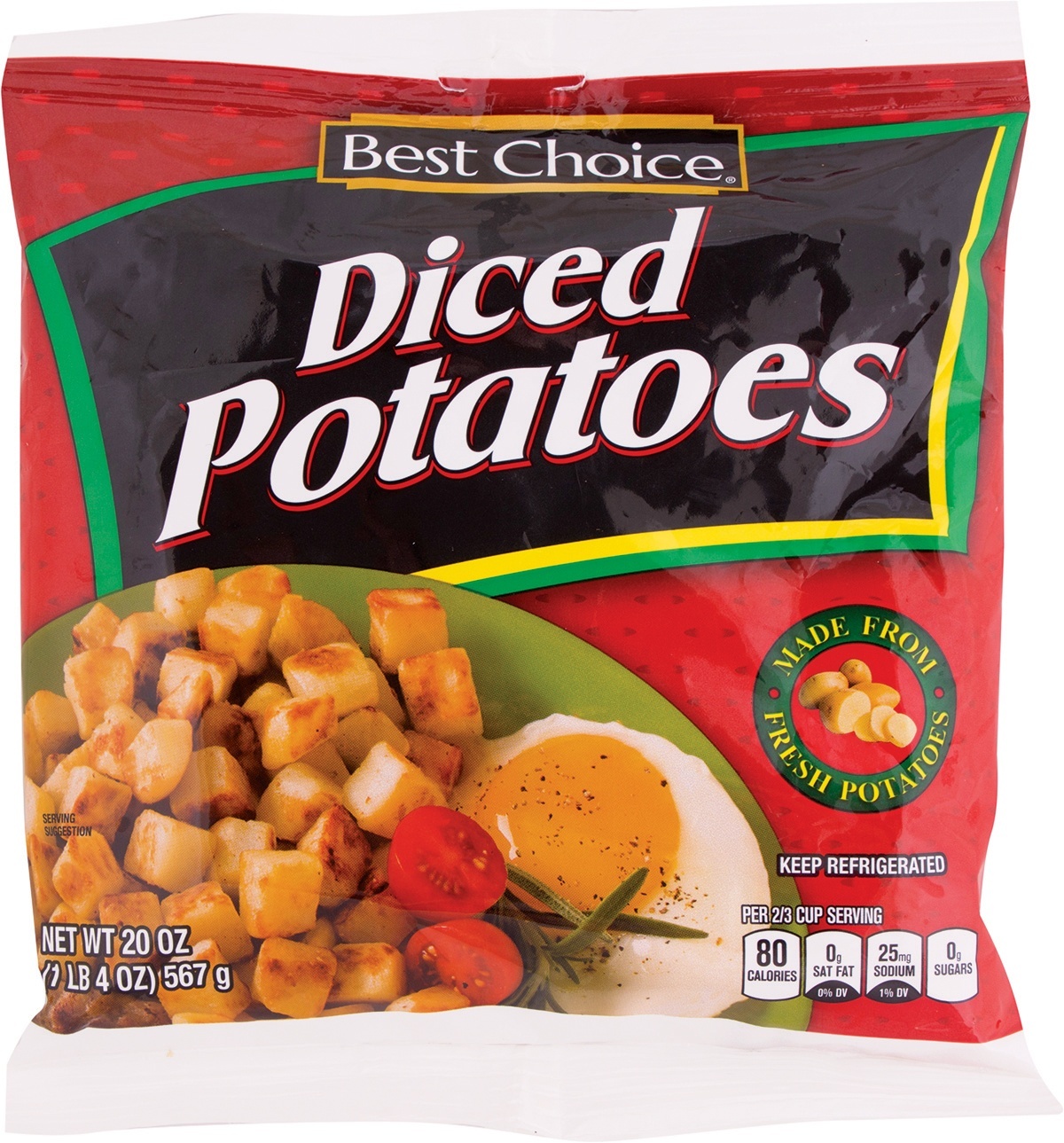 slide 1 of 1, Best Choice Diced Potato, 20 oz