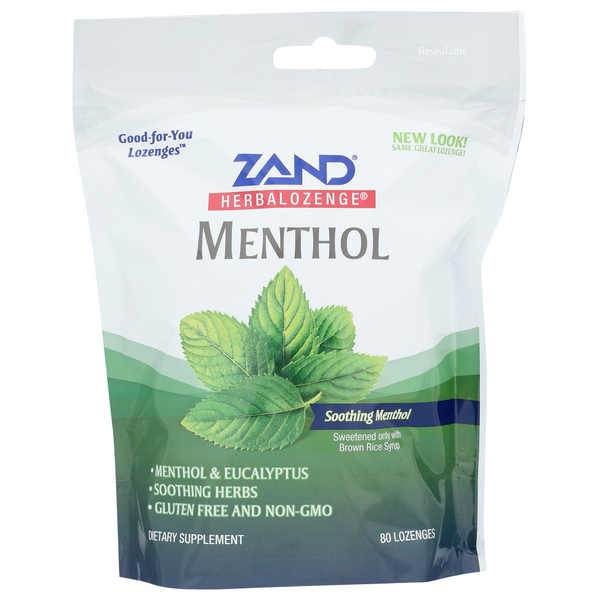 slide 1 of 1, ZAND Herbalozenge Menthol, 80 fl oz