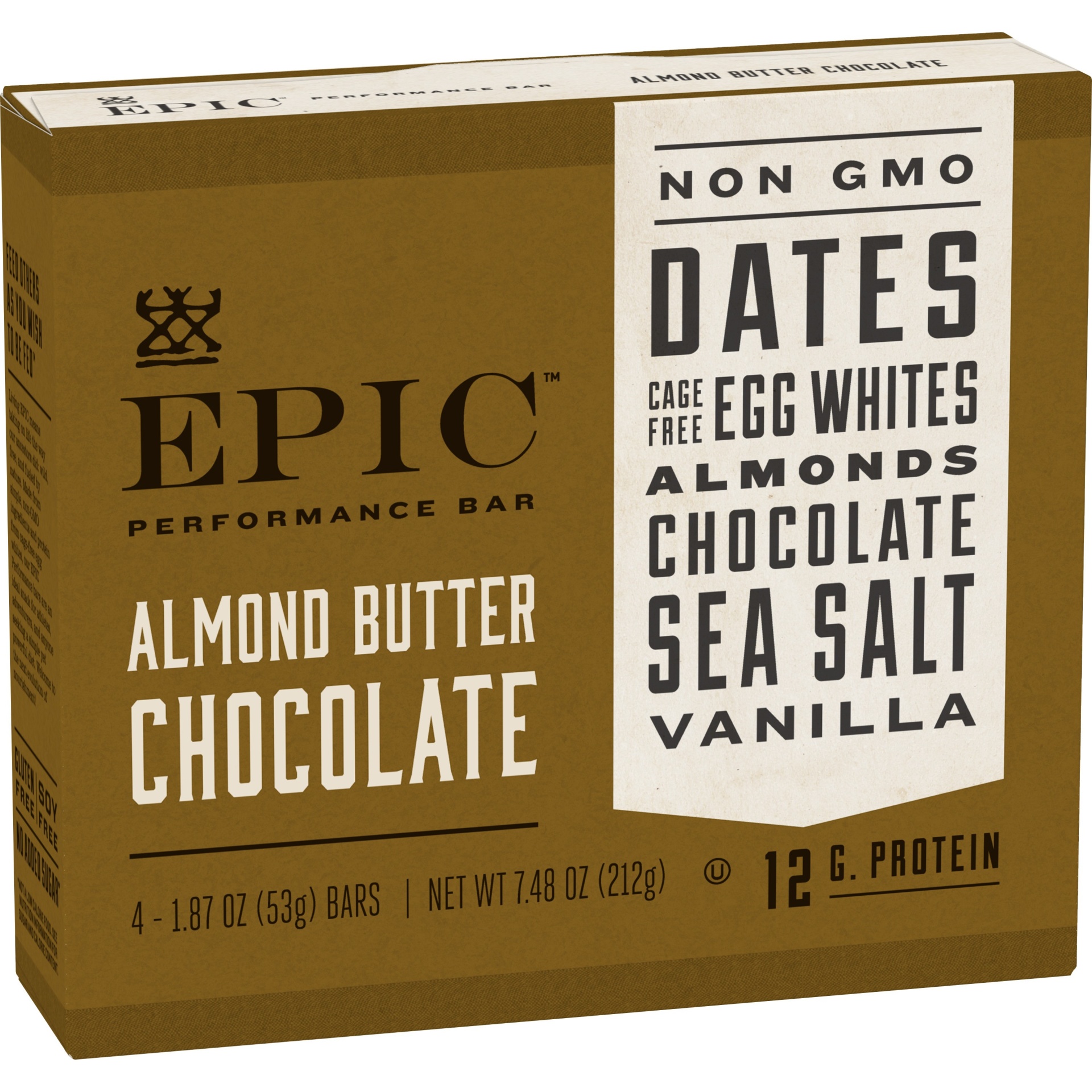 slide 1 of 3, Epic Almond Butter Chocolate Bar, 7.48 oz