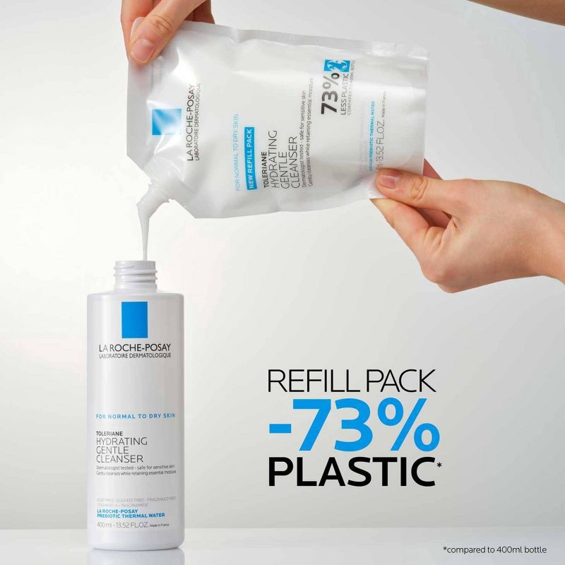 slide 7 of 8, La Roche Posay Hydrating Cleanser - Refill - 13.52oz, 13.52 oz