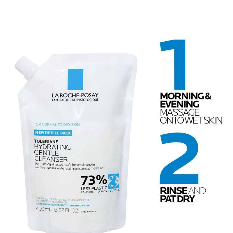 slide 6 of 8, La Roche Posay Hydrating Cleanser - Refill - 13.52oz, 13.52 oz