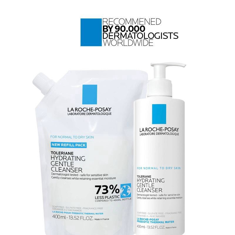 slide 2 of 8, La Roche Posay Hydrating Cleanser - Refill - 13.52oz, 13.52 oz