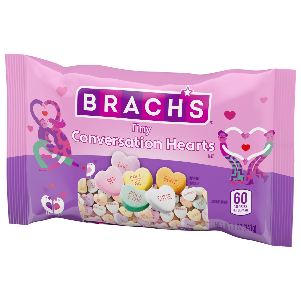 slide 6 of 9, Brach's Conversation Hearts Candy Tiny 5 oz, 5 oz