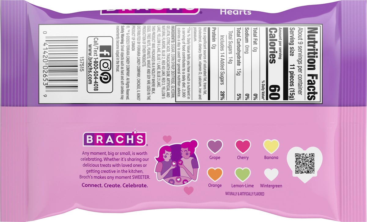 slide 3 of 9, Brach's Conversation Hearts Candy Tiny 5 oz, 5 oz