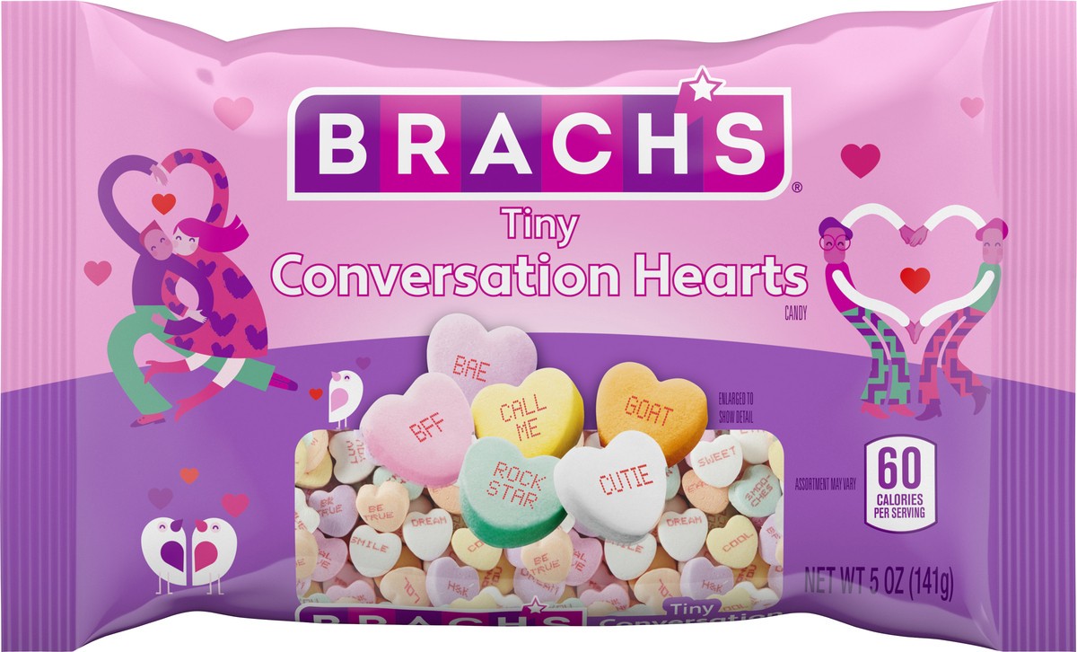 slide 9 of 9, Brach's Conversation Hearts Candy Tiny 5 oz, 5 oz