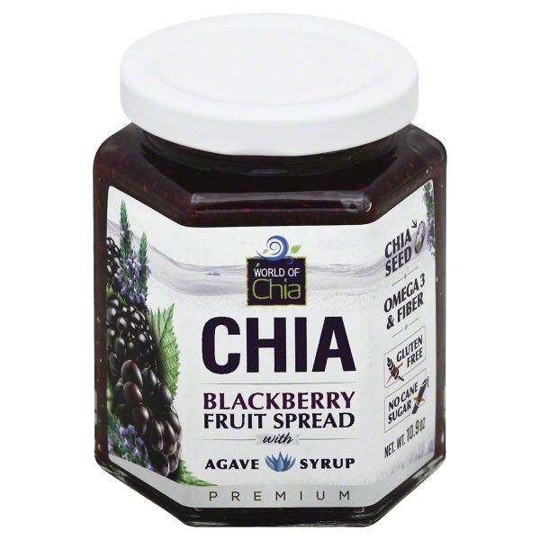 slide 1 of 1, World of Chia Blackberry Fruit Spread, 10.9 oz