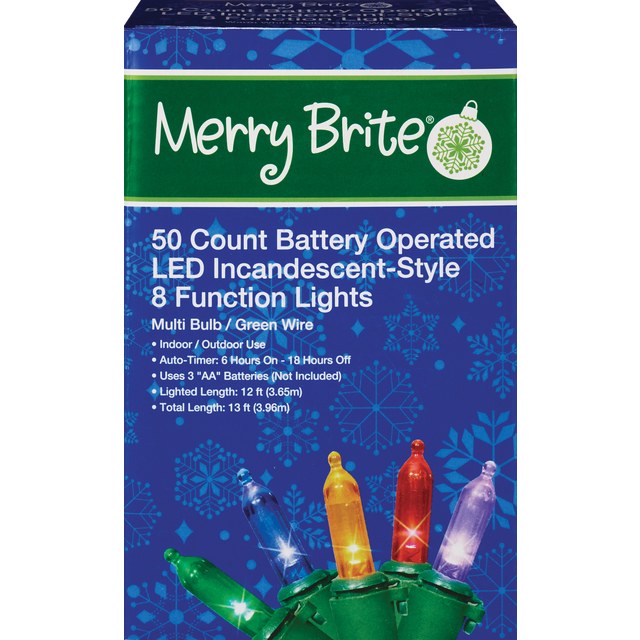 slide 1 of 1, B/O 50 Led 8 Function Light, 1 ct