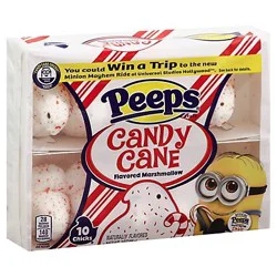 Peeps 10ct Candy Cane Flvrd Marshmallow - 3 OZ