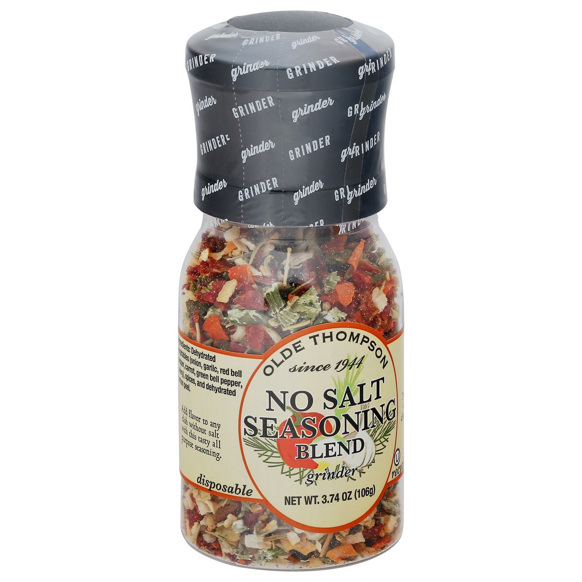 slide 9 of 13, Olde Thompson No Salt Seasoning Blend Grinder 3.74 oz Bottle, 3.74 oz