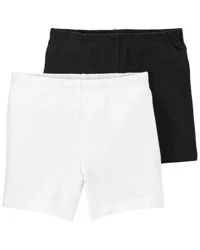 Carter's Kid 2-Pack Bike Shorts Black/White 5