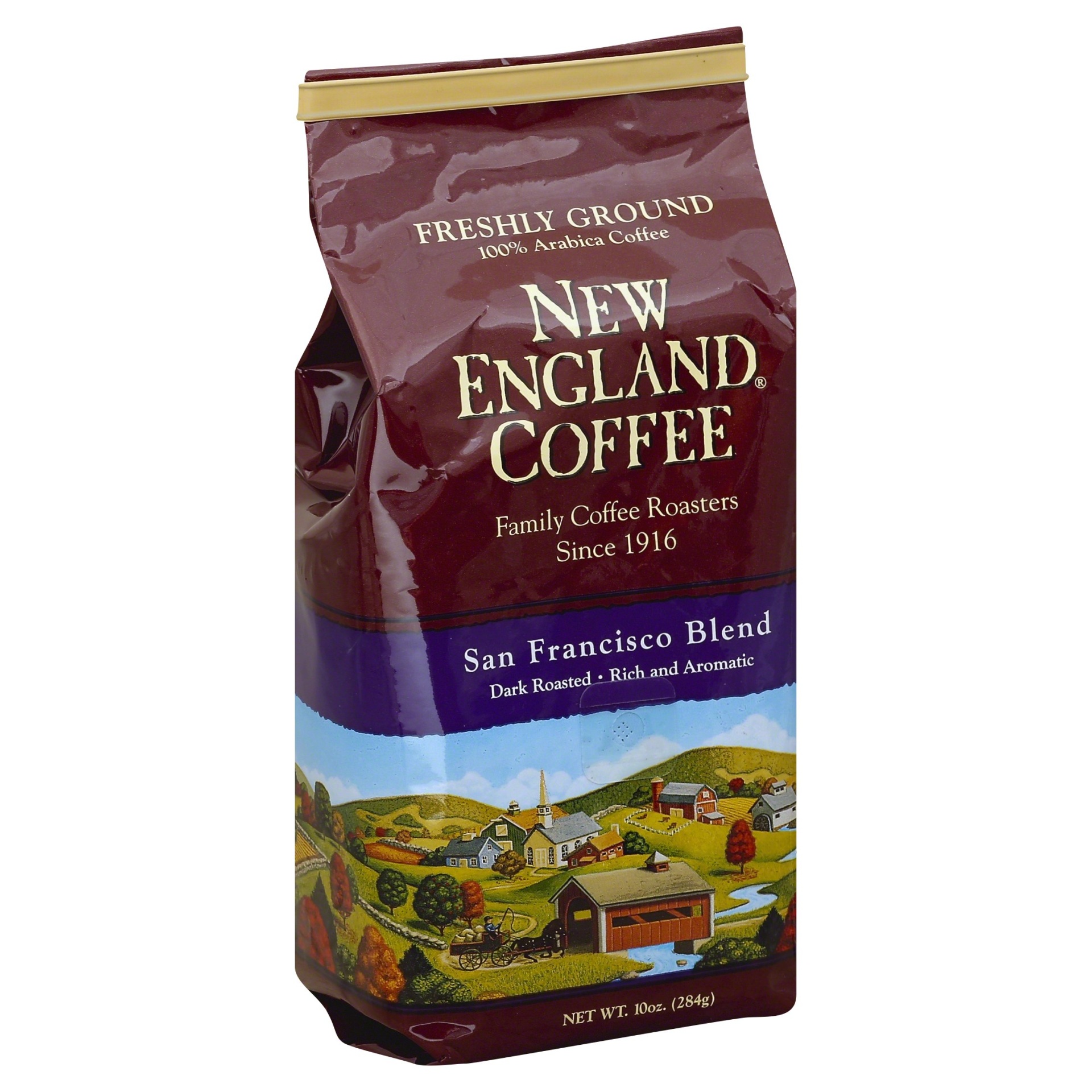 slide 1 of 1, New England Coffee San Francisco Blend Ground Coffee, 10 oz