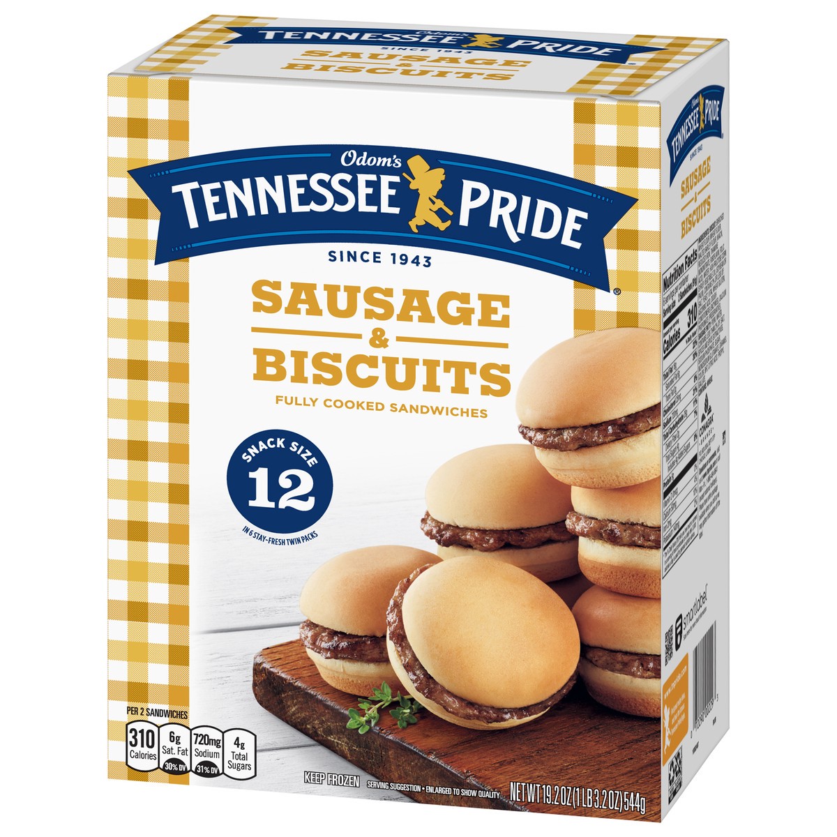 slide 3 of 11, Odom's Tennessee Pride Sausage Yeast Biscuits, 18.2 oz