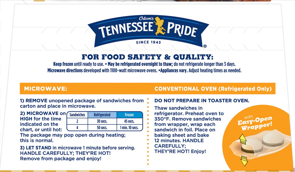 slide 8 of 11, Odom's Tennessee Pride Sausage Yeast Biscuits, 18.2 oz