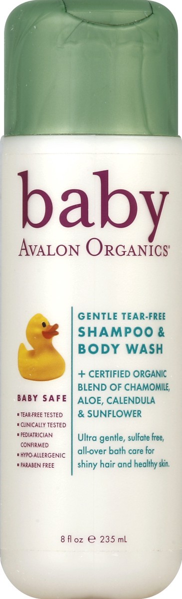 slide 5 of 6, Avalon Organics Shampoo & Body Wash 8 oz, 8 oz