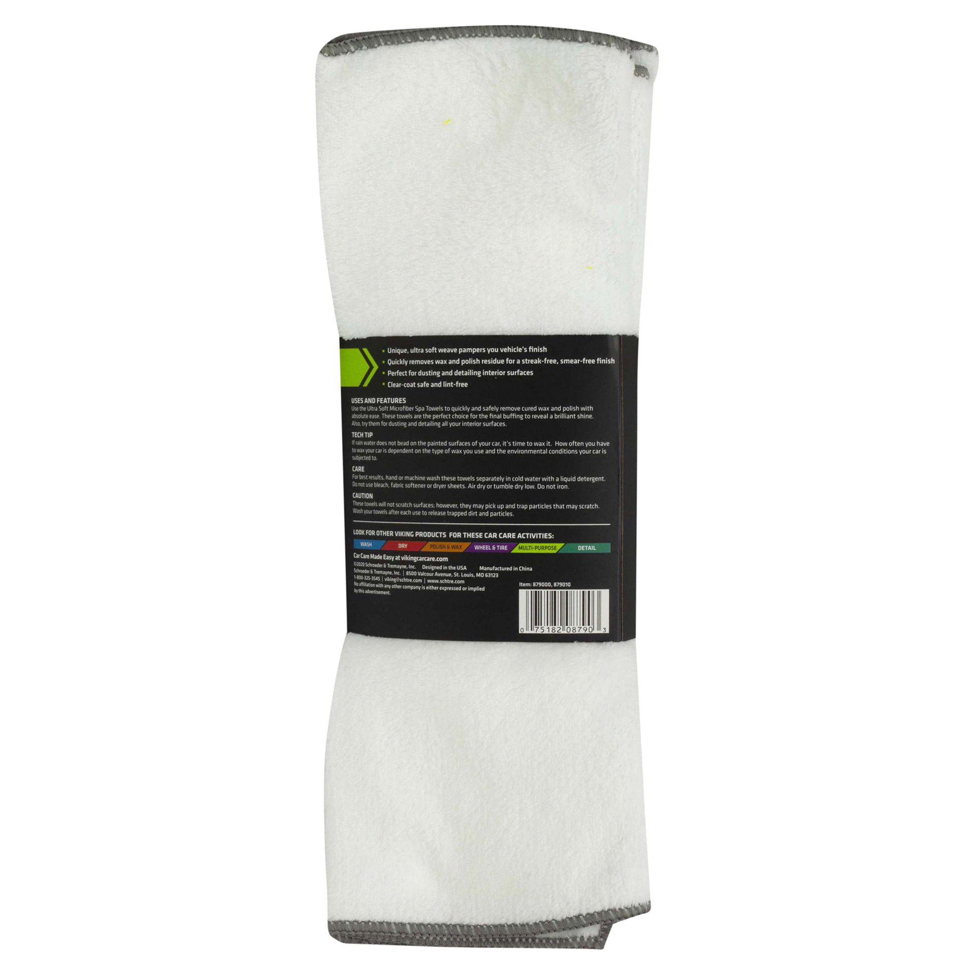 slide 2 of 5, Viking Ultra Soft Microfiber Spa Towels, 6 ct