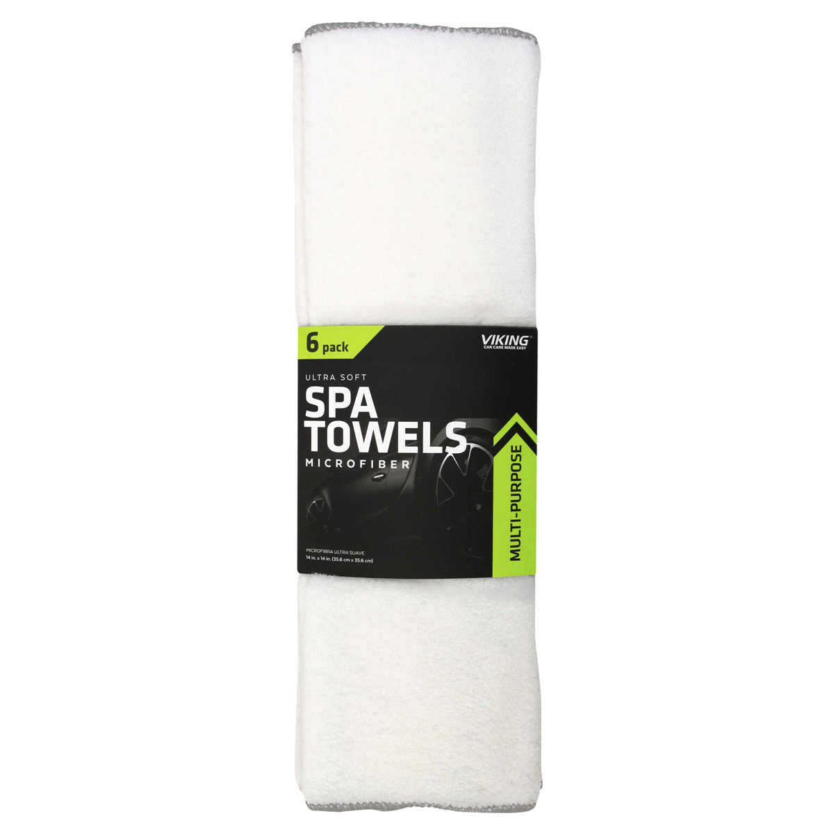 slide 1 of 5, Viking Ultra Soft Microfiber Spa Towels, 6 ct