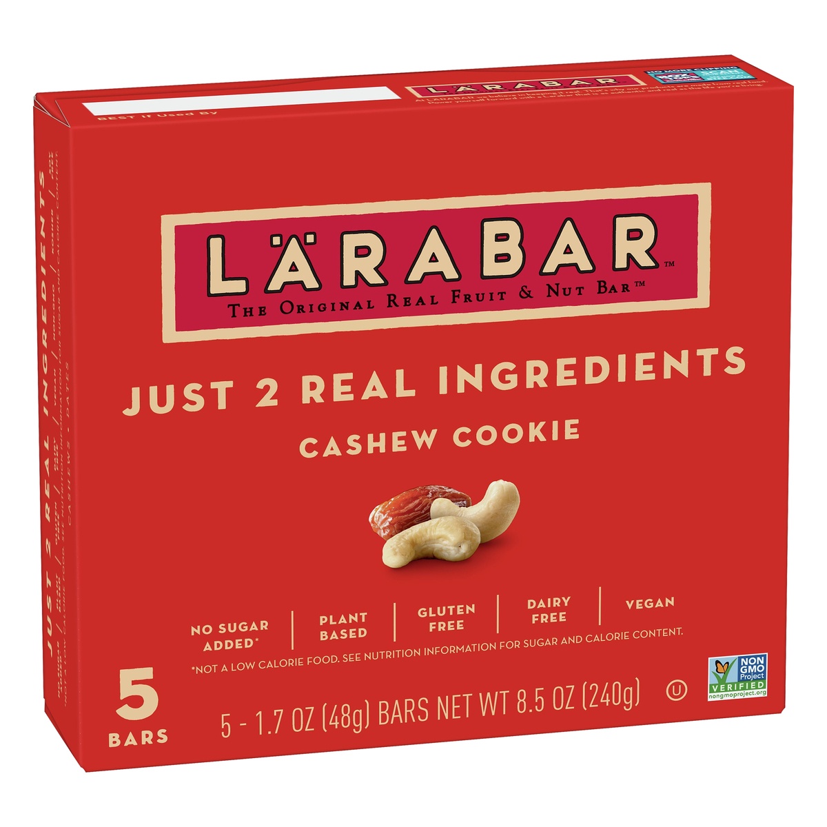 slide 2 of 10, LÄRABAR Cashew Cookie, 5 ct