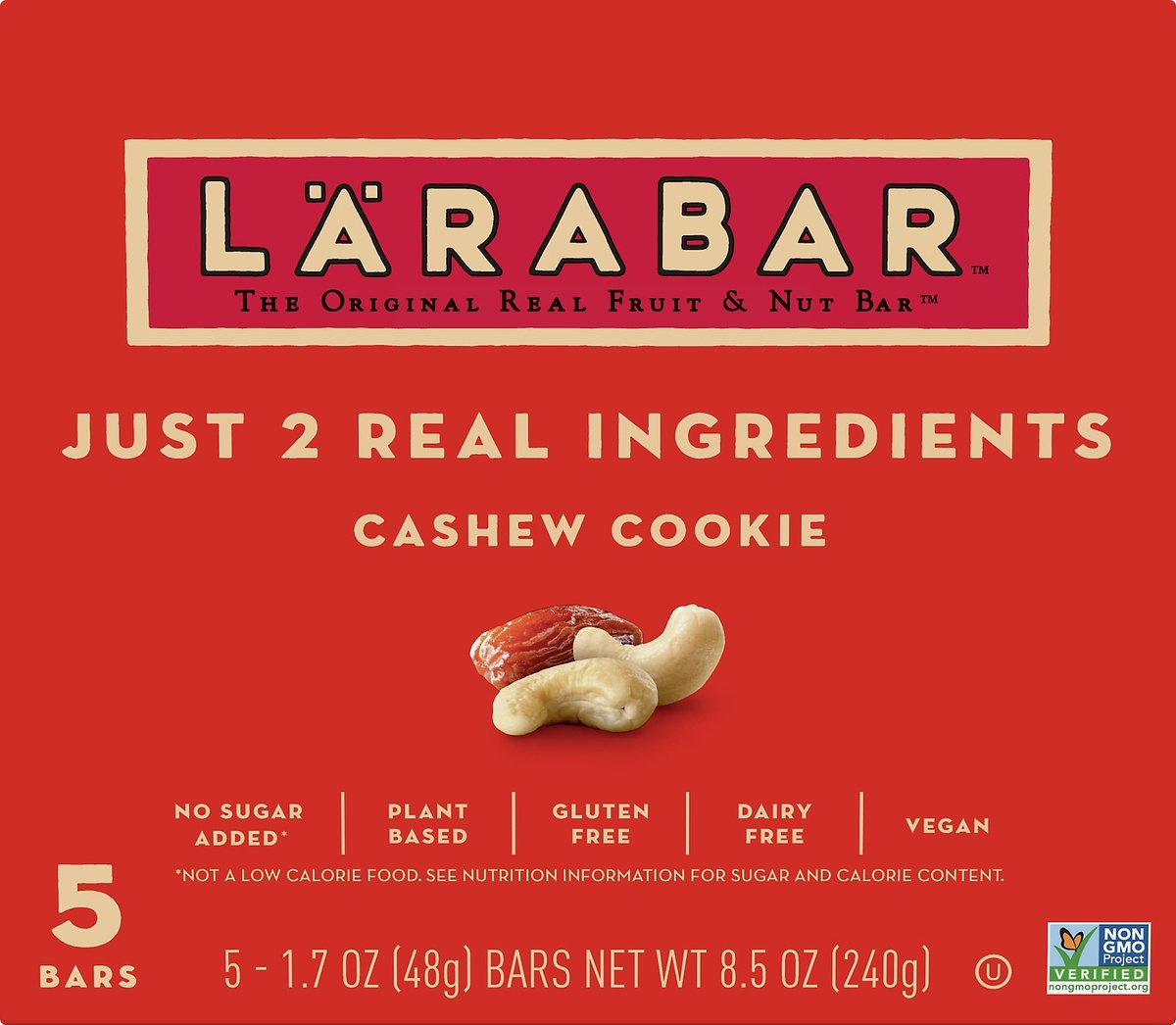 slide 9 of 10, LÄRABAR Cashew Cookie, 5 ct