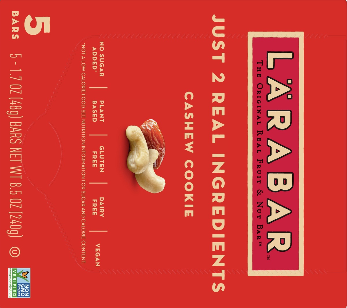 slide 10 of 10, LÄRABAR Cashew Cookie, 5 ct