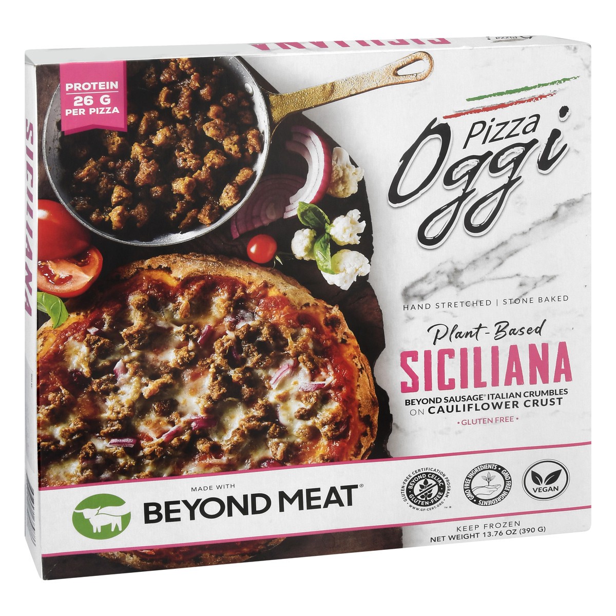 slide 8 of 9, Oggi Plant-Based Siciliana Pizza 13.76 oz, 13.76 oz