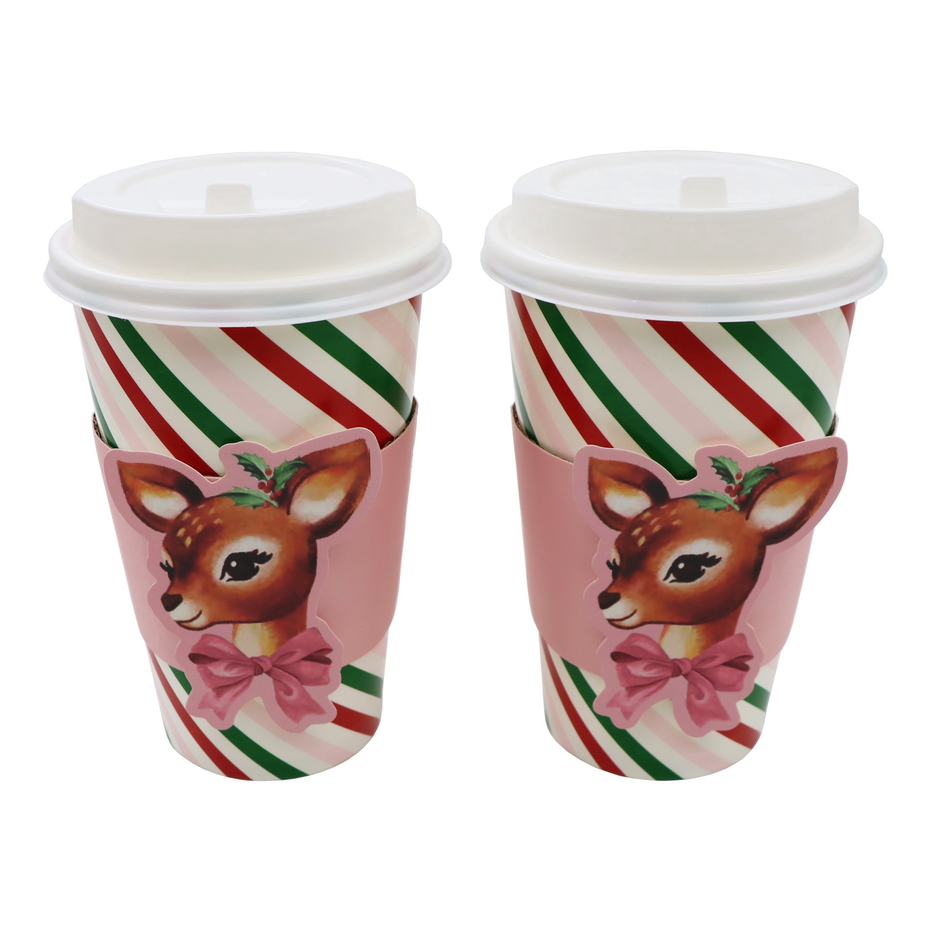 slide 4 of 4, 16oz. Deer Paper Cup Set By Celebrate It, 16 oz