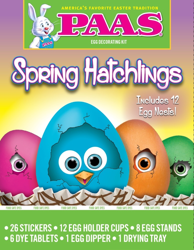slide 1 of 9, PAAS Spring Hatchlings Easter Egg Decorating Kit, 1 ct