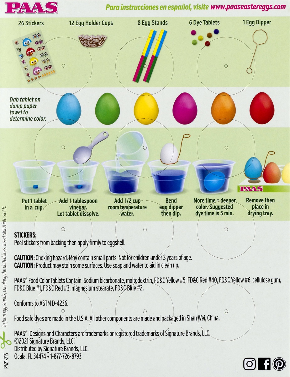 slide 9 of 9, PAAS Spring Hatchlings Easter Egg Decorating Kit, 1 ct