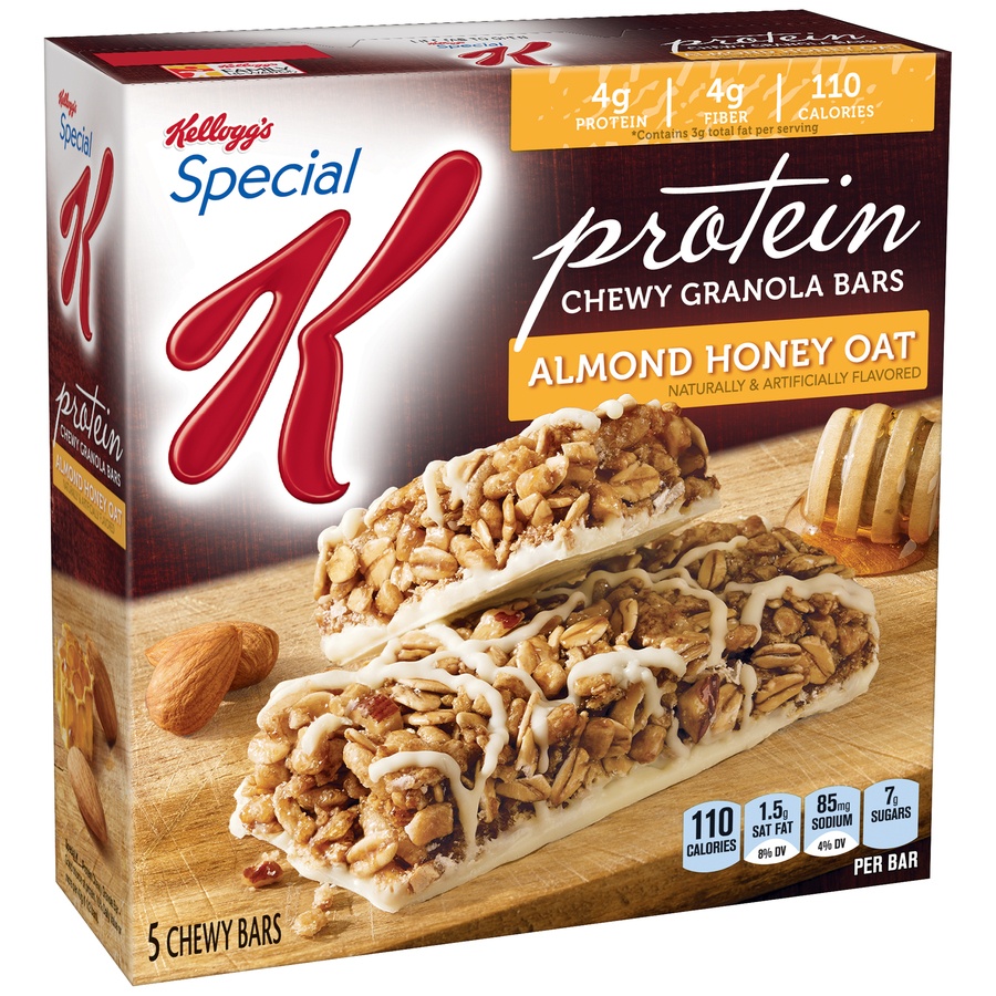 slide 1 of 6, Kellogg's Special K Protein Honey Almond Meal Bars, 6 ct; 1.59 oz