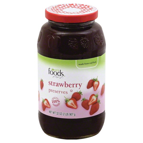 slide 1 of 1, Lowes Foods Strawberry Preserves, 18 oz