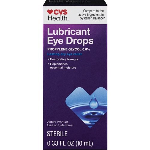 slide 1 of 1, CVS Health Lubricant Eye Drops, 0.5 Oz, 1 ct
