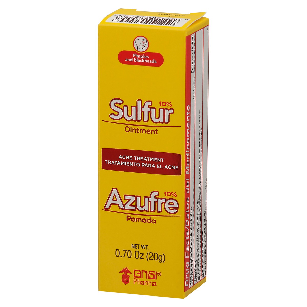 slide 8 of 12, Grisi 10% Sulfur Acne Treatment Ointment 0.70 oz, 0.7 oz