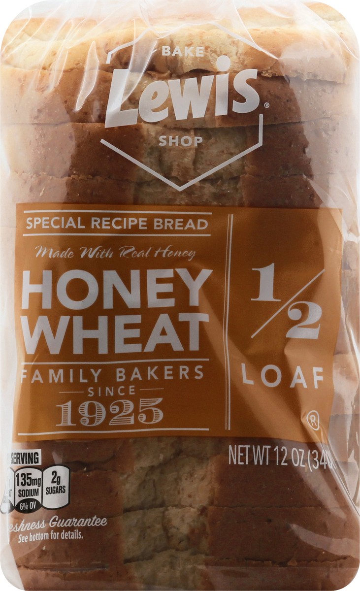 slide 4 of 9, Lewis 1/2 Loaf Honey Wheat Bread 12 oz, 12 oz