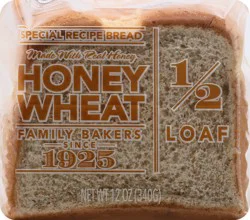 Lewis 1/2 Loaf Honey Wheat Bread 12 oz