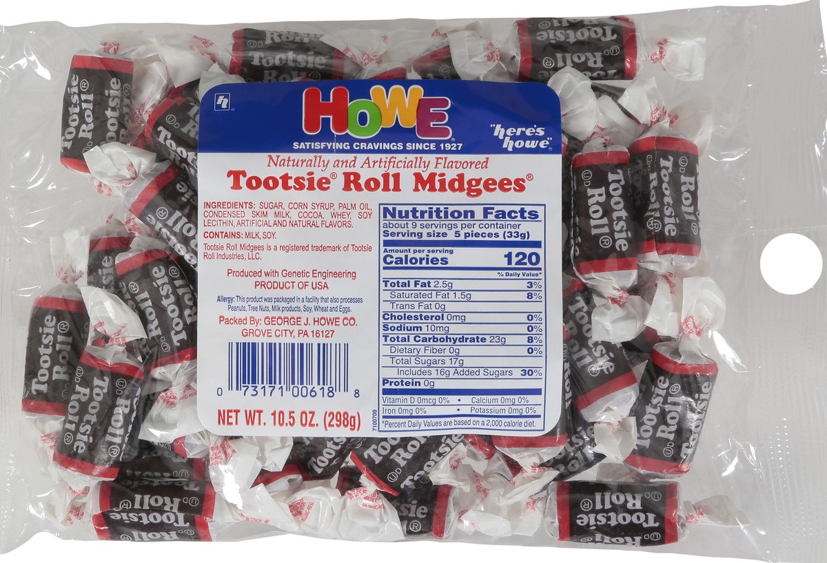 slide 7 of 13, Howe Tootsie Roll Midgees 10.5 oz, 10.5 oz