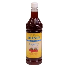 slide 1 of 1, Monin Raspberry Beverage Syrup, 33.81 fl oz