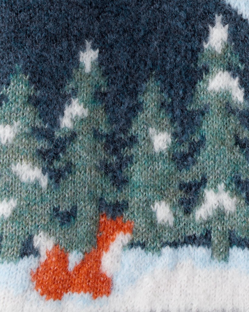 slide 2 of 2, Oshkosh Baby Boy Mountain Print Long-Sleeve Sweater - Grey Grey 18M, 1 ct